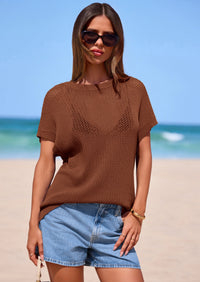 PRETTYGARDEN Women Spring Sweater Vest Business Casual Tank Top Lightweight Cap Sleeve Knit Shirts Trendy Summer Outfits PRETTYGARDEN