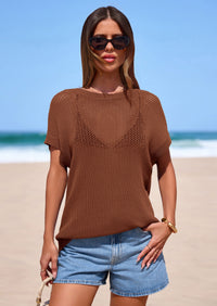 PRETTYGARDEN Women Spring Sweater Vest Business Casual Tank Top Lightweight Cap Sleeve Knit Shirts Trendy Summer Outfits PRETTYGARDEN