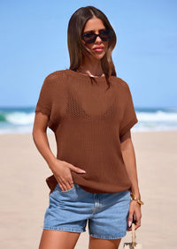 PRETTYGARDEN Women Spring Sweater Vest Business Casual Tank Top Lightweight Cap Sleeve Knit Shirts Trendy Summer Outfits PRETTYGARDEN