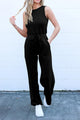 Summer One Piece Outfits Sleeveless Wide Leg Long Pants Jumpsuits