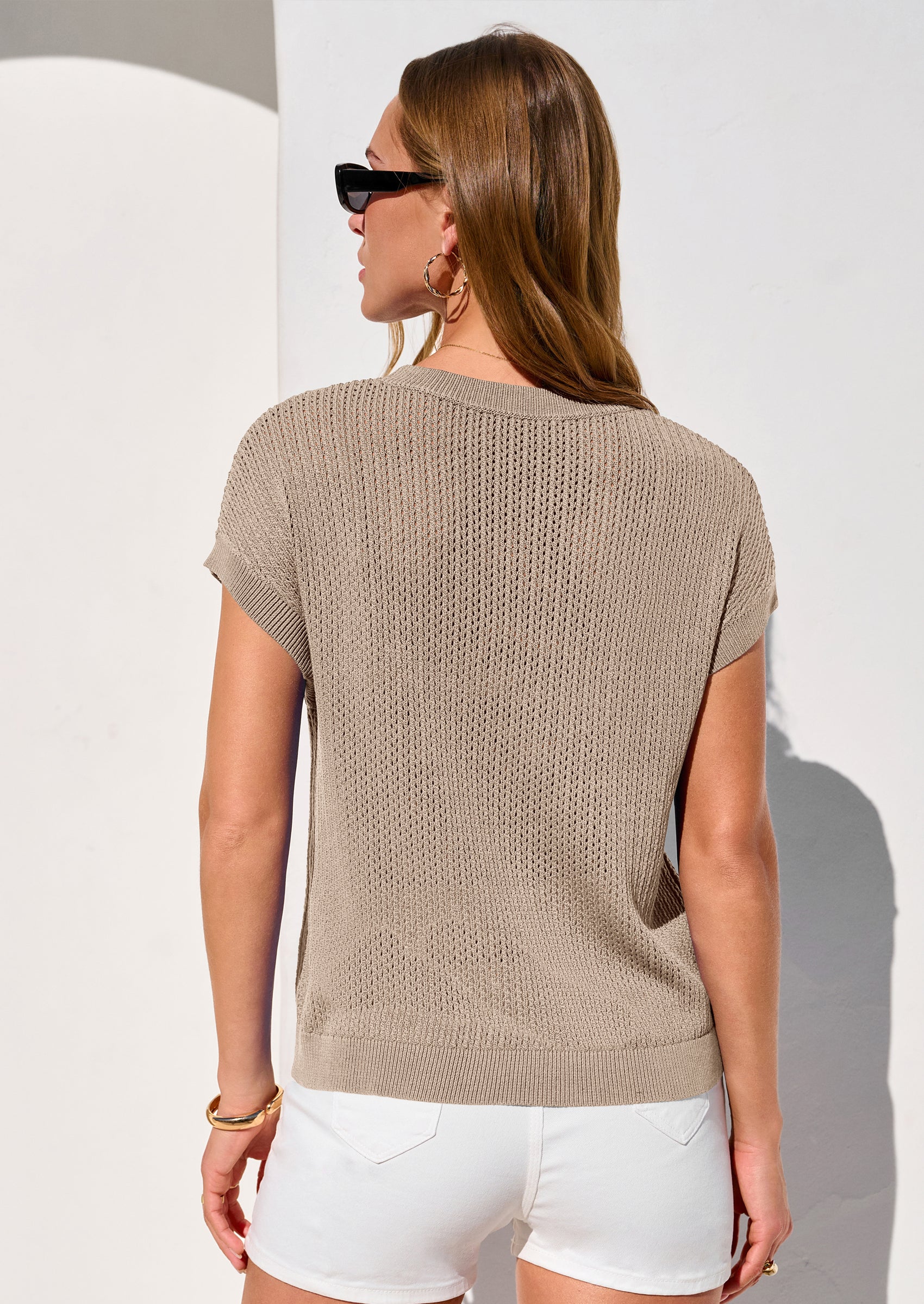 PRETTYGARDEN Women Spring Sweater Vest Business Casual Tank Top Lightweight Cap Sleeve Knit Shirts Trendy Summer Outfits PRETTYGARDEN