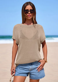 PRETTYGARDEN Women Spring Sweater Vest Business Casual Tank Top Lightweight Cap Sleeve Knit Shirts Trendy Summer Outfits PRETTYGARDEN