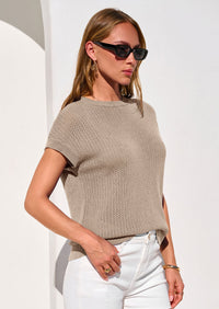 PRETTYGARDEN Women Spring Sweater Vest Business Casual Tank Top Lightweight Cap Sleeve Knit Shirts Trendy Summer Outfits PRETTYGARDEN