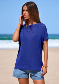 PRETTYGARDEN Women Spring Sweater Vest Business Casual Tank Top Lightweight Cap Sleeve Knit Shirts Trendy Summer Outfits PRETTYGARDEN