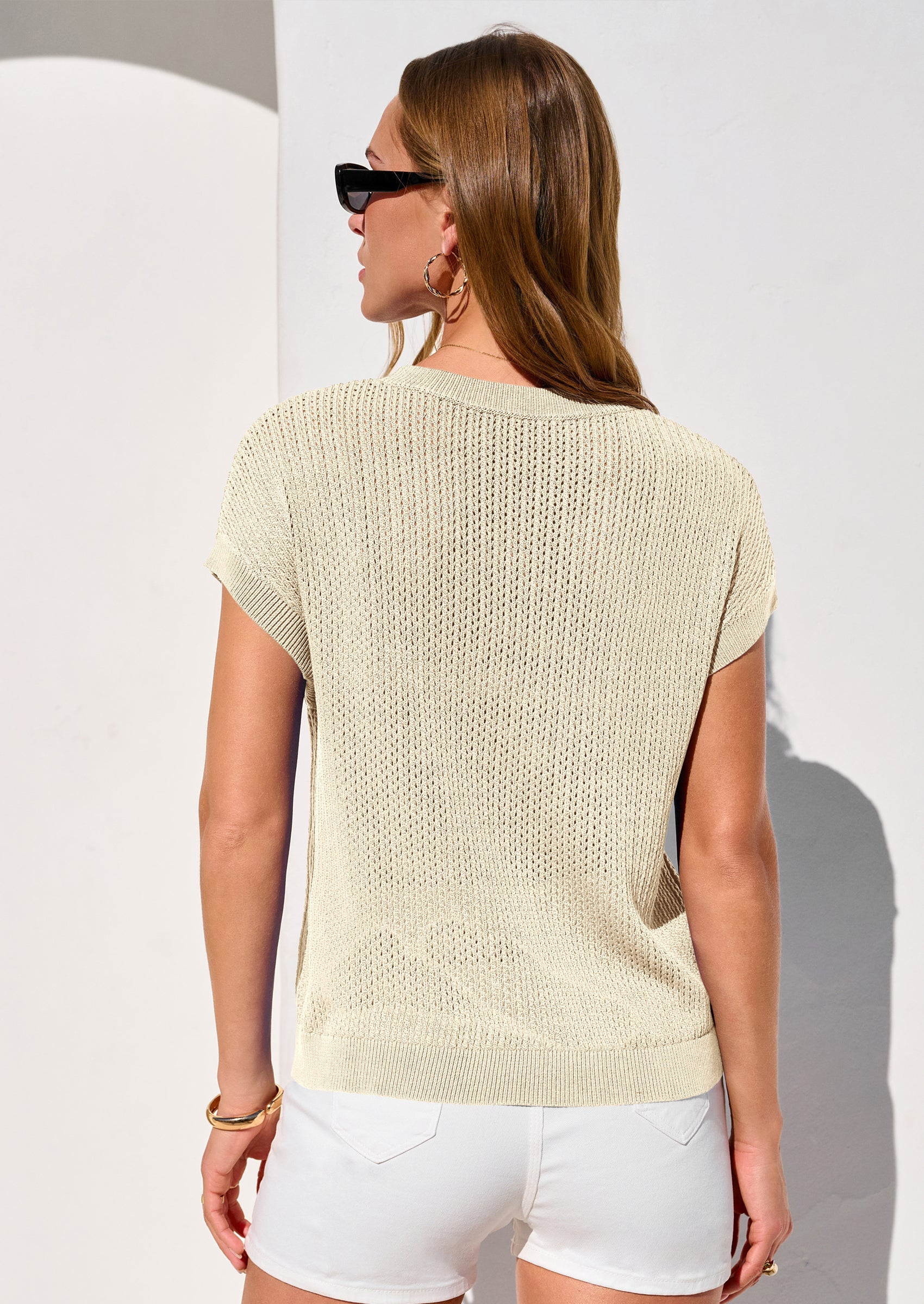 PRETTYGARDEN Women Spring Sweater Vest Business Casual Tank Top Lightweight Cap Sleeve Knit Shirts Trendy Summer Outfits PRETTYGARDEN