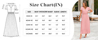 PRETTYGARDEN Women's Maxi Dresses Summer Trendy Cap Short Sleeve Button V Neck Casual Flowy Pleated Long Dress