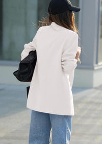 PRETTYGARDEN Fall Blazers for Women Business Casual Long Sleeve Lapel Pockets Dressy Suit Jackets Work Office Clothes