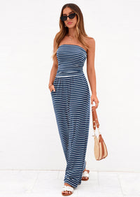 PRETTYGARDEN Summer Sets Women 2 Piece Outfits Matching Striped Loungewear Spring Airport Travel Beach Vacation Clothes PRETTYGARDEN