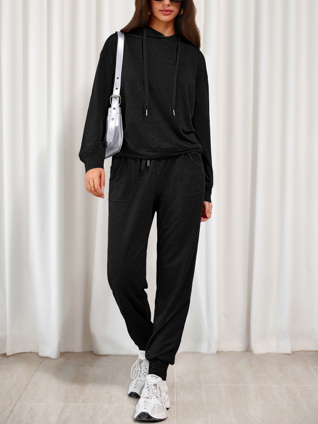 PRETTYGARDEN Women's Two Piece Outfits Sweatsuits Lounge Sets Hoodies Sweatshirt Joggers Sweatpants Fall Fashion Clothes