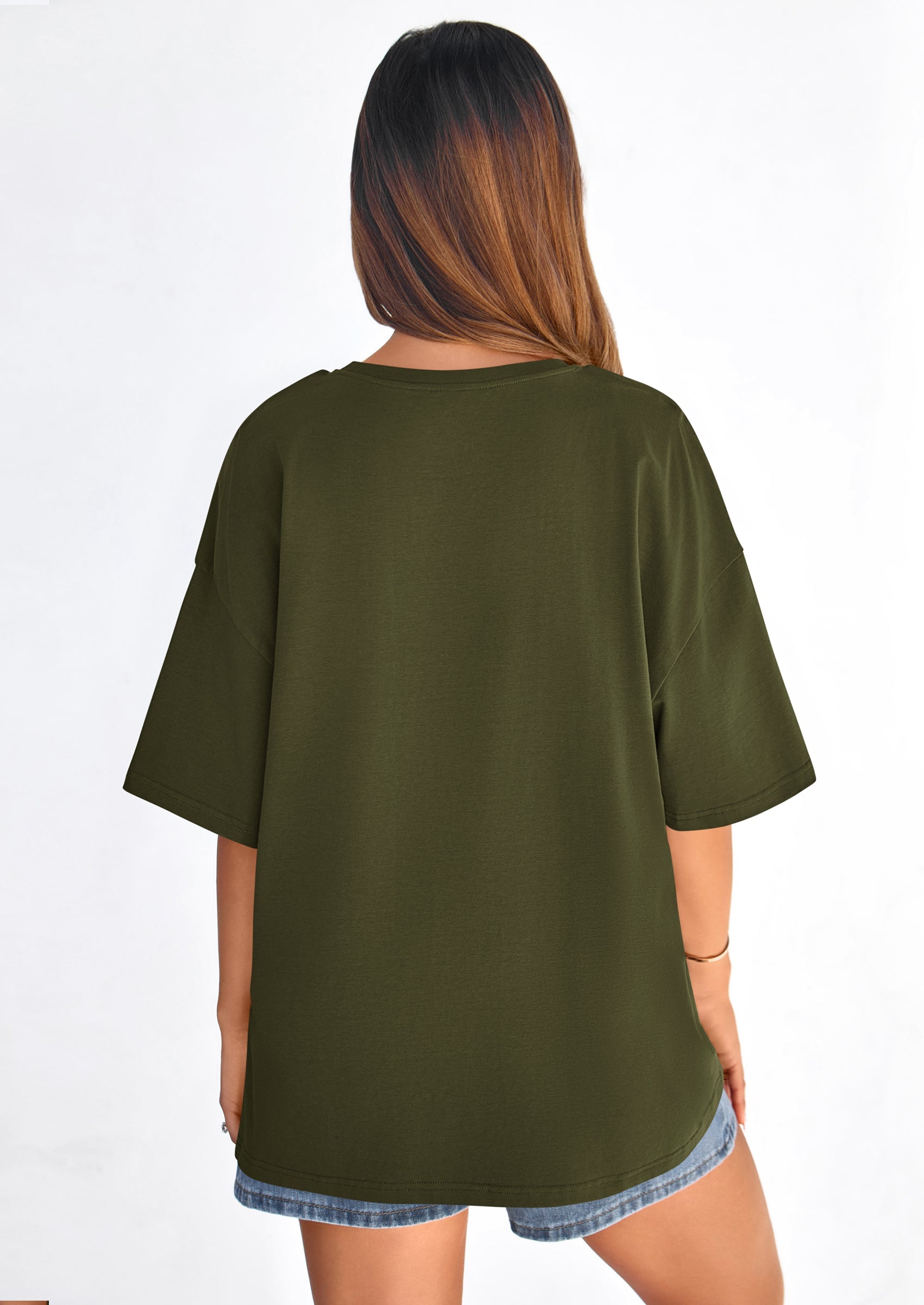 PRETTYGARDEN Women's Spring Going Out Tops Casual Short Sleeve Crewneck Loose Fit Basic Cute Tee Shirts Summer Outfits PRETTYGARDEN