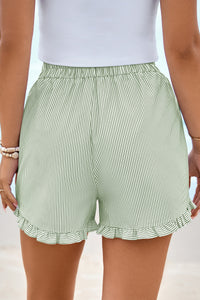 PRETTYGARDEN Womens Boxer Shorts Y2K Ruffle Pajama Summer Spring Lounge Sleep Striped Casual Beach Pj Bottoms Pockets PRETTYGARDEN