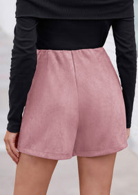 PRETTYGARDEN Fall Mini Skirts for Women Trendy High Waisted Asymmetrical Knit Suede Skirt Shorts Cute Y2k Outfits