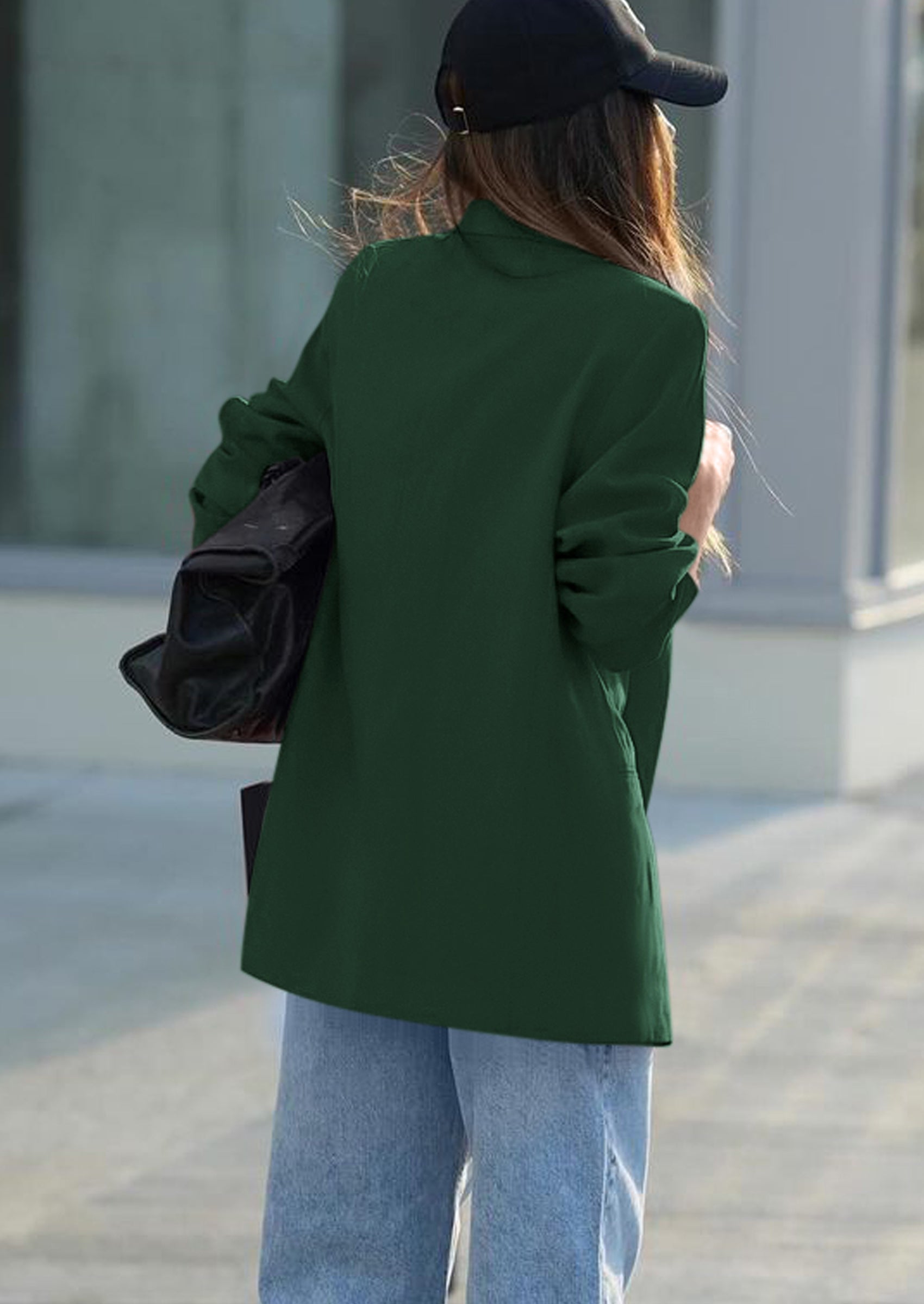 PRETTYGARDEN Fall Blazers for Women Business Casual Long Sleeve Lapel Pockets Dressy Suit Jackets Work Office Clothes