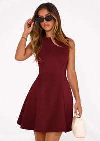 PRETTYGARDEN Summer Dresses for Women Elegant Sleeveless Boat Neck A Line Spring Formal Cocktail Party Mini Dress PRETTYGARDEN