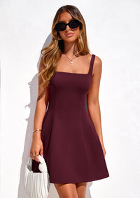 PRETTYGARDEN Summer Dresses for Women Sleeveless A Line Business Casual Formal Cocktail Party Spring Short Dress PRETTYGARDEN