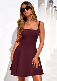 PRETTYGARDEN Summer Dresses for Women Sleeveless A Line Business Casual Formal Cocktail Party Spring Short Dress PRETTYGARDEN