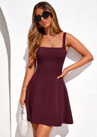 PRETTYGARDEN Summer Dresses for Women Sleeveless A Line Business Casual Formal Cocktail Party Spring Short Dress PRETTYGARDEN