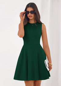 PRETTYGARDEN A Line Dresses for Women Elegant Classy Sleeveless Summer Short Tank Cocktail Party Spring Mini Dress PRETTYGARDEN