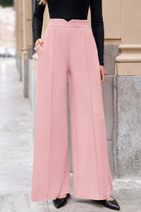 PRETTYGARDEN Wide Leg Pants Woman Spring Dressy High Waisted Business Casual Summer Flowy Work Palazzo Pants Trousers