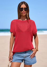 PRETTYGARDEN Women Spring Sweater Vest Business Casual Tank Top Lightweight Cap Sleeve Knit Shirts Trendy Summer Outfits PRETTYGARDEN