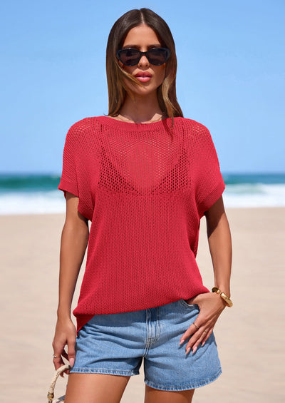 PRETTYGARDEN Women Spring Sweater Vest Business Casual Tank Top Lightweight Cap Sleeve Knit Shirts Trendy Summer Outfits PRETTYGARDEN