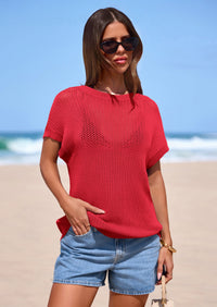 PRETTYGARDEN Women Spring Sweater Vest Business Casual Tank Top Lightweight Cap Sleeve Knit Shirts Trendy Summer Outfits PRETTYGARDEN