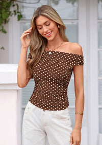 PRETTYGARDEN Womens Off The Shoulder Tops Summer Y2K Clothes Going Out Shirts Ruched Tank Top Date Night Outfits