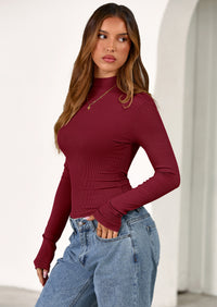 PRETTYGARDEN Women's Turtleneck Long Sleeve Shirts Fall Basic Tees Ribbed Fitted Tops Thermal Layering Knit Top Clothes