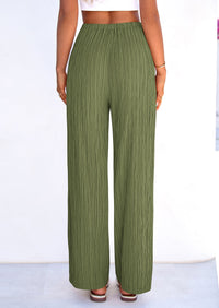 PRETTYGARDEN Womens Palazzo Pants Summer Fashion High Waisted Wide Leg Drawstring Flowy Beach Trousers with Pockets PRETTYGARDEN