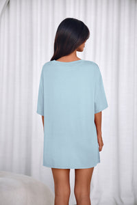 PRETTYGARDEN 2 Piece Sets for Women Summer Lounge Short Set Spring Matching Biker Shorts V Neck Oversized Shirt Clothing PRETTYGARDEN