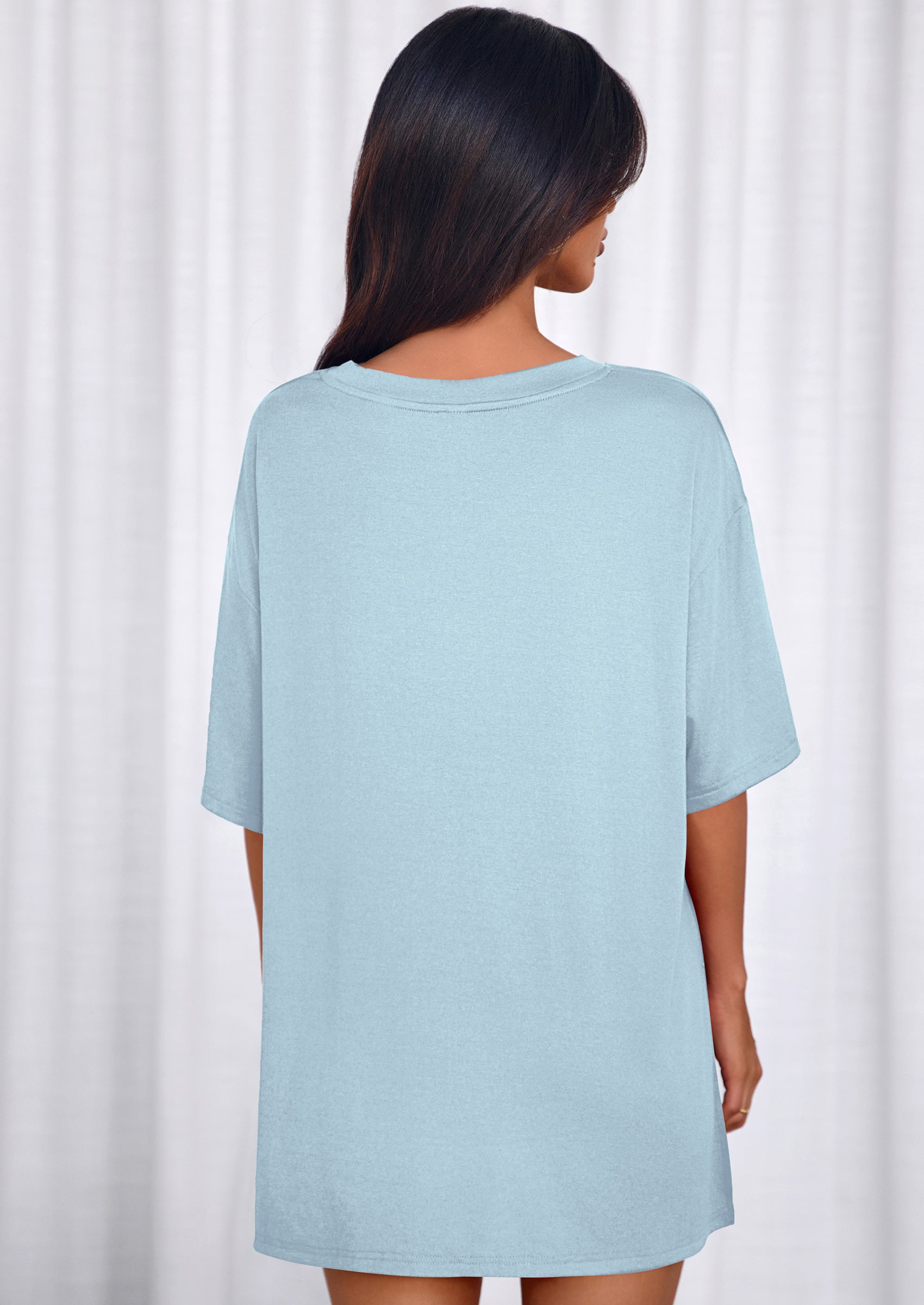 PRETTYGARDEN 2 Piece Sets for Women Summer Lounge Short Set Spring Matching Biker Shorts V Neck Oversized Shirt Clothing PRETTYGARDEN