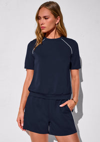 PRETTYGARDEN Sweatsuits Women 2 Piece Outfit Summer Lounge Shorts Sets Matching Spring Travel Beach Vacation Clothes PRETTYGARDEN