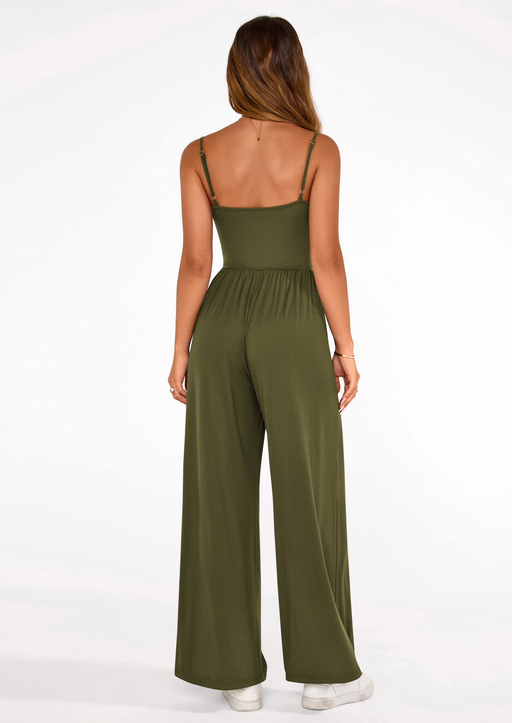 PRETTYGARDEN Summer Jumpsuits for Women Casual Wide Leg Date Night Rompers Sleeveless Beach Vacation One Piece Outfits PRETTYGARDEN