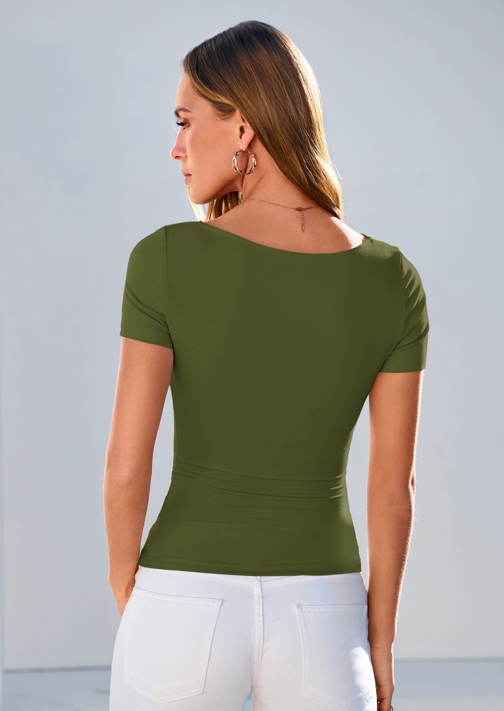 PRETTYGARDEN Women's Summer Asymmetrical Y2K Tops Trendy Ribbed Short Sleeve Fitted Tee Shirts Spring Fashion Clothing