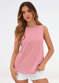 PRETTYGARDEN Womens Summer Tops Spring Fashion Sleeveless Tank Tops Casual Loose Fit Shirts Beach Vacation Clothes PRETTYGARDEN