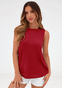 PRETTYGARDEN Womens Summer Tops Spring Fashion Sleeveless Tank Tops Casual Loose Fit Shirts Beach Vacation Clothes PRETTYGARDEN