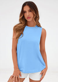 PRETTYGARDEN Womens Summer Tops Spring Fashion Sleeveless Tank Tops Casual Loose Fit Shirts Beach Vacation Clothes PRETTYGARDEN
