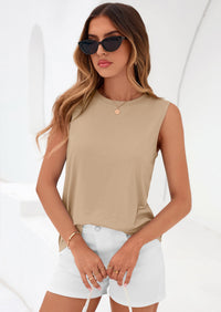 PRETTYGARDEN Womens Summer Tops Spring Fashion Sleeveless Tank Tops Casual Loose Fit Shirts Beach Vacation Clothes PRETTYGARDEN
