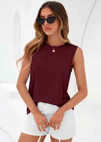 PRETTYGARDEN Womens Summer Tops Spring Fashion Sleeveless Tank Tops Casual Loose Fit Shirts Beach Vacation Clothes PRETTYGARDEN