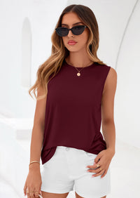 PRETTYGARDEN Womens Summer Tops Spring Fashion Sleeveless Tank Tops Casual Loose Fit Shirts Beach Vacation Clothes PRETTYGARDEN
