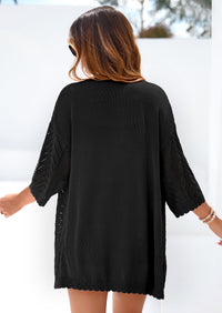 PRETTYGARDEN Summer Cardigan Sweaters for Women Lightweight  Short Sleeve Knit Coverup Spring Beach Vacation Clothes PRETTYGARDEN