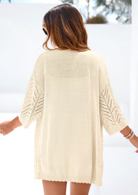 PRETTYGARDEN Summer Cardigan Sweaters for Women Lightweight  Short Sleeve Knit Coverup Spring Beach Vacation Clothes PRETTYGARDEN