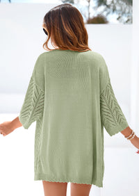 PRETTYGARDEN Summer Cardigan Sweaters for Women Lightweight  Short Sleeve Knit Coverup Spring Beach Vacation Clothes PRETTYGARDEN