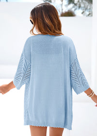 PRETTYGARDEN Summer Cardigan Sweaters for Women Lightweight  Short Sleeve Knit Coverup Spring Beach Vacation Clothes PRETTYGARDEN