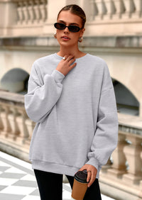 PRETTYGARDEN Oversized Sweatshirt for Women Fall Outfits Crewneck Long Sleeve Tops Fleece Pullover Winter Clothing