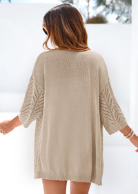 PRETTYGARDEN Summer Cardigan Sweaters for Women Lightweight  Short Sleeve Knit Coverup Spring Beach Vacation Clothes PRETTYGARDEN