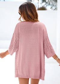 PRETTYGARDEN Summer Cardigan Sweaters for Women Lightweight  Short Sleeve Knit Coverup Spring Beach Vacation Clothes PRETTYGARDEN