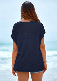 PRETTYGARDEN Women's Summer Sweater Vest Lightweight Knit Cap Sleeve Hollow Out Tank Tops Crochet Coverup Spring Outfits PRETTYGARDEN