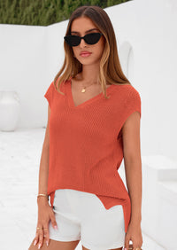 PRETTYGARDEN Women's Lightweight Sweaters Vest Spring Trendy Cap Sleeve V Neck Knit Tank Tops Summer Going Out Outfits PRETTYGARDEN