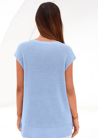 PRETTYGARDEN Women's Lightweight Sweaters Vest Spring Trendy Cap Sleeve V Neck Knit Tank Tops Summer Going Out Outfits PRETTYGARDEN